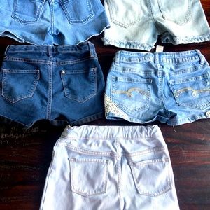 Girls Size 8 Denim Shorts 7 pairs